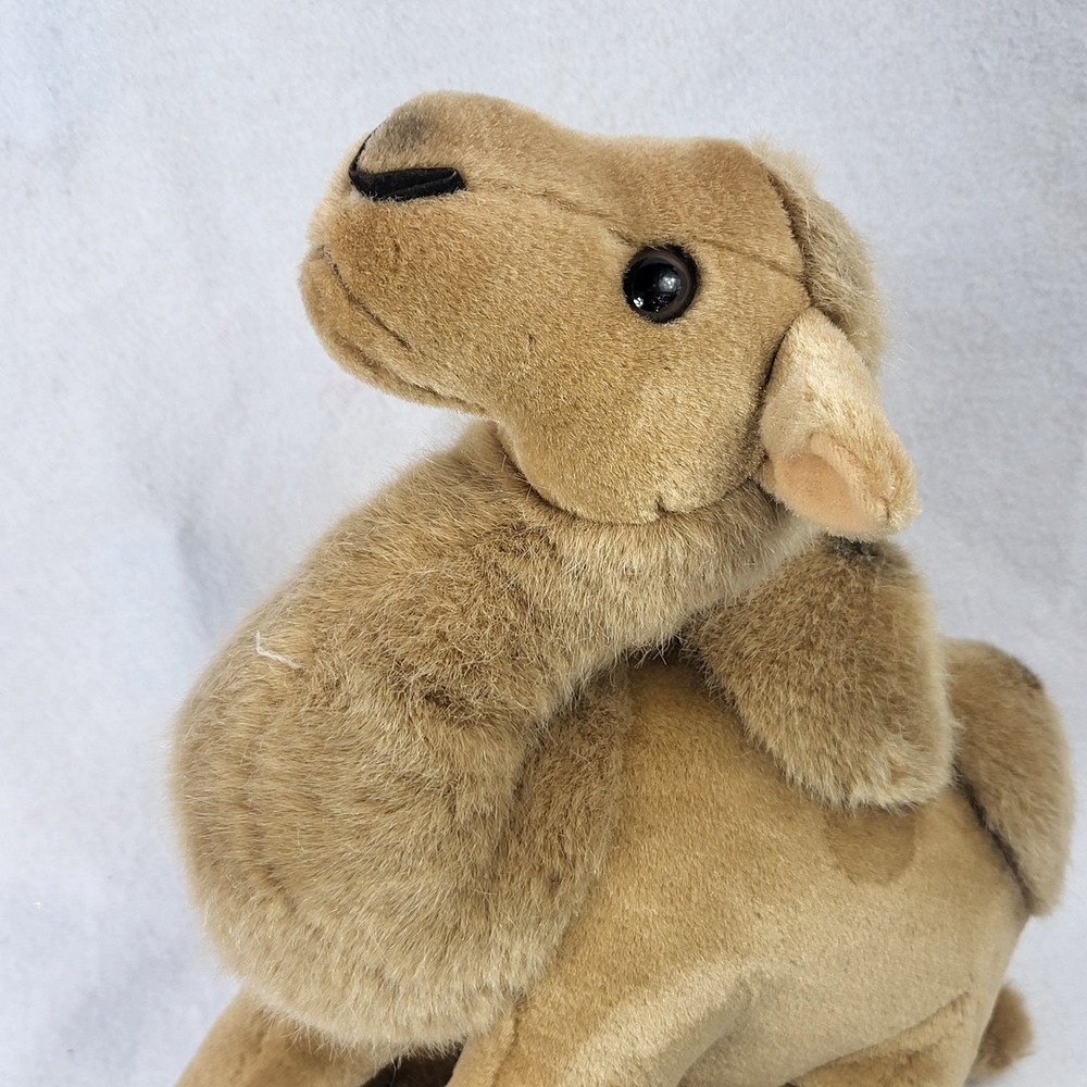 Two Hump Camel Brown Tan Stuffed Plush Desert Toy Animal 15 inch